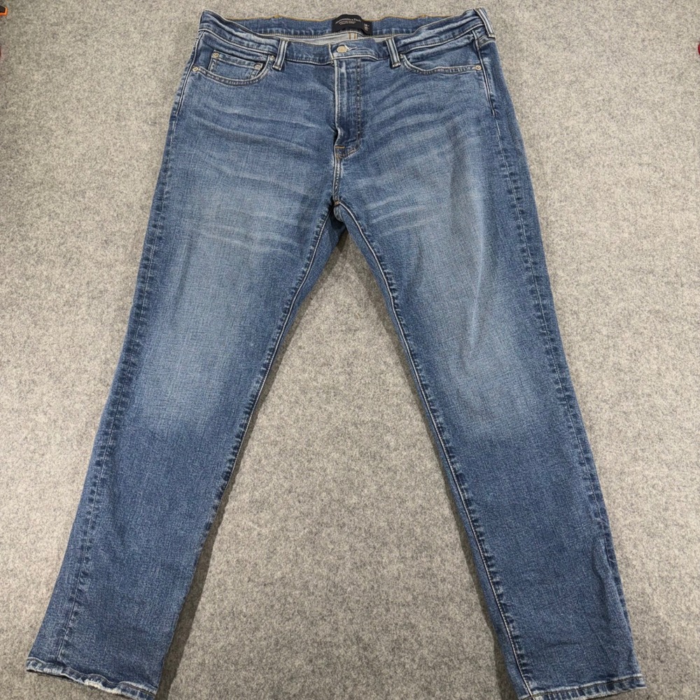 Abercrombie &Fitch Signature Stretch Athletic Skinny Mens Jeans 38x30 Blue Denim
